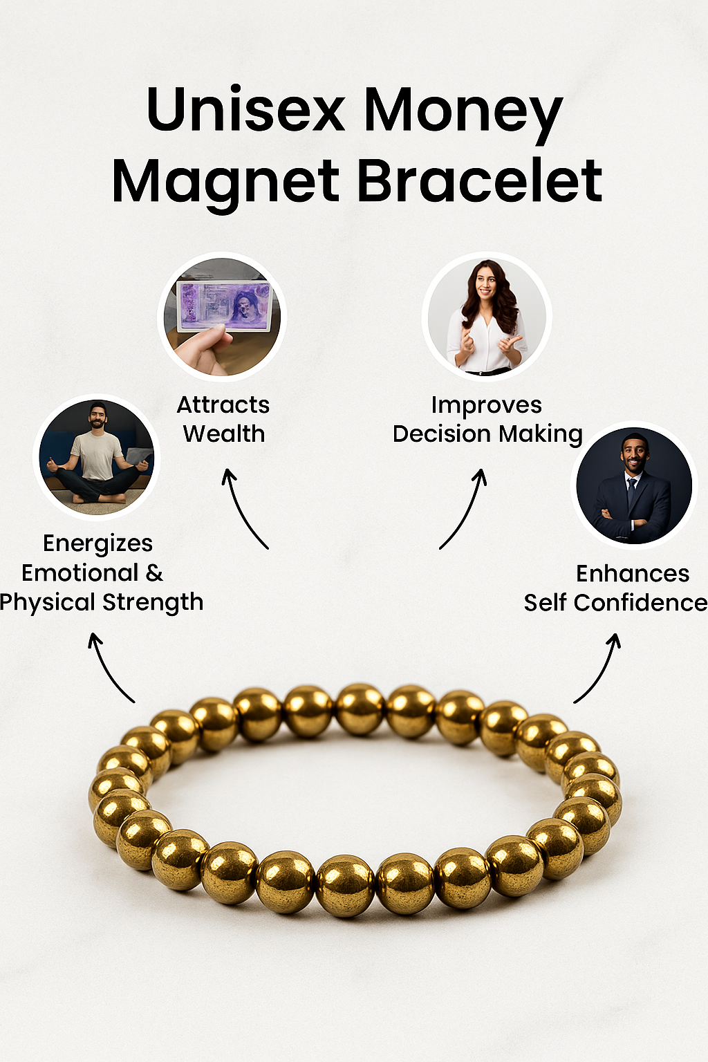 UNISEX MONEY MAGNET BRACELET.
